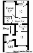 2-комнатная квартира 57,4 м²