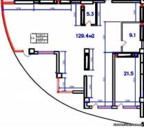 3-комнатная квартира 157,7 м²