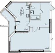 1-комнатная квартира 55,9 м²