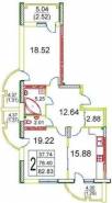 2-комнатная квартира 82,83 м²