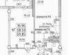 Планировка 59,85 м² Жилой комплекс «Эталон»
