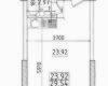 Планировка 29,54 м² Жилой комплекс «Эталон»