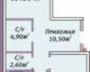 Планировка 69,80 м² Жилой комплекс «Михайловский городок»