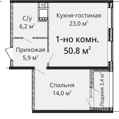 50,80 м²