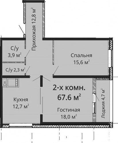 67,60 м²