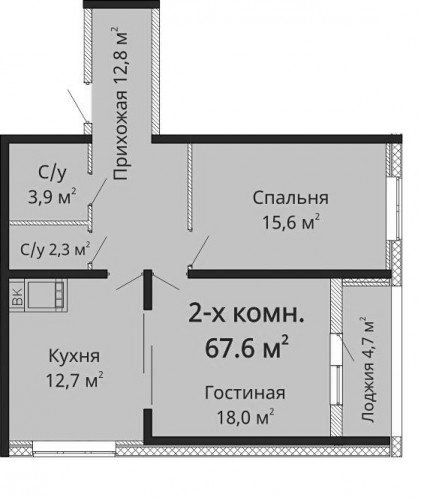 67,60 м²