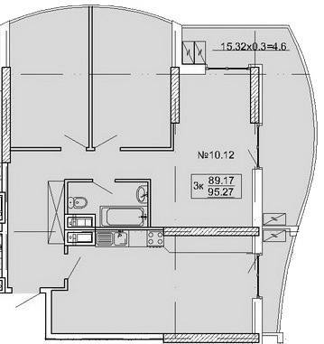 95,27 м²