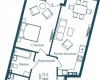 Планировка 71,20 м² Жилой комплекс Kandinsky