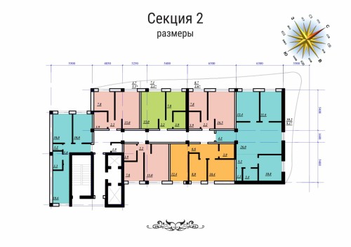 Секция №2 ЖК «Сады Семирамиды»