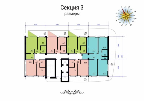 Секция №3 ЖК «Сады Семирамиды»